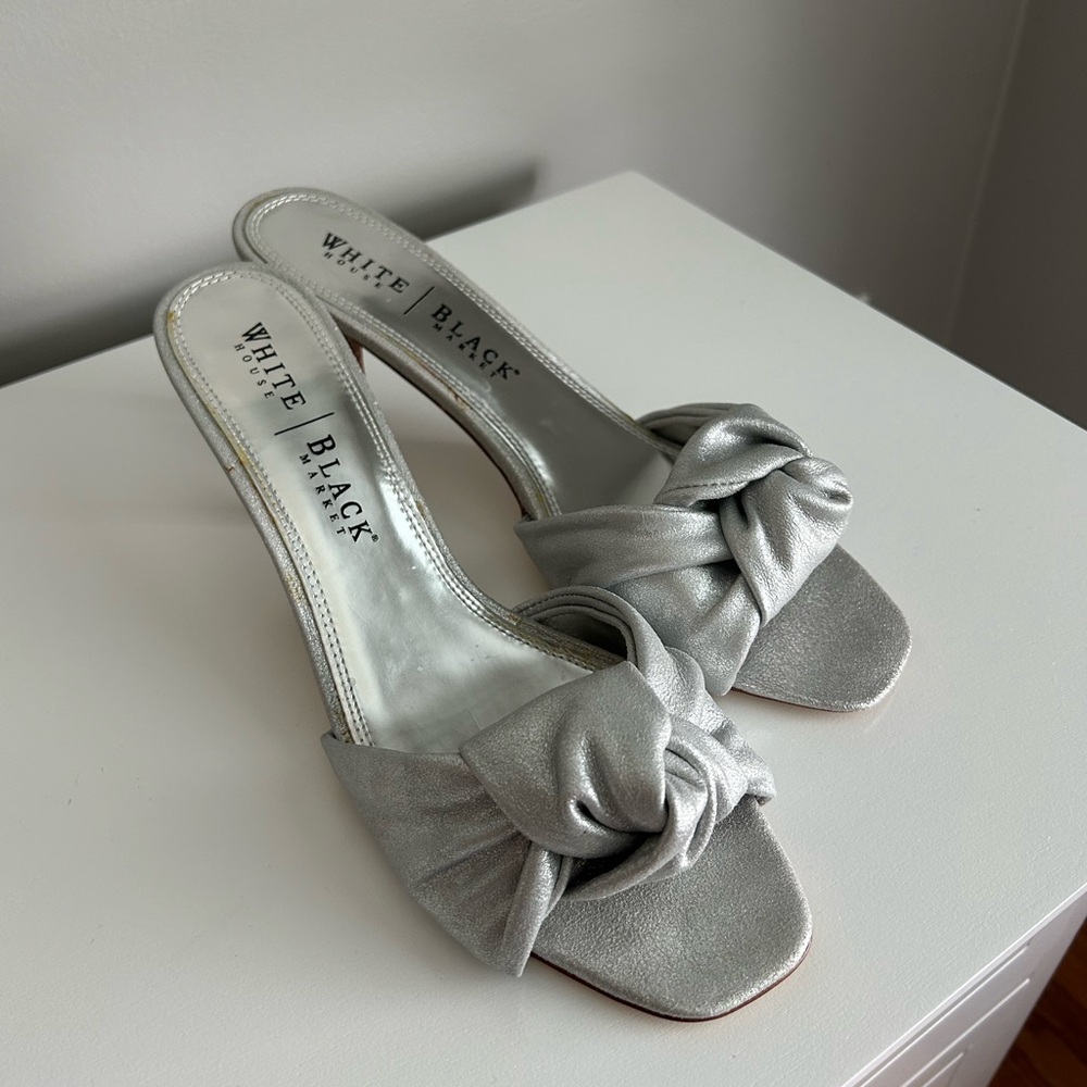 WH/BM slide on heels size 9